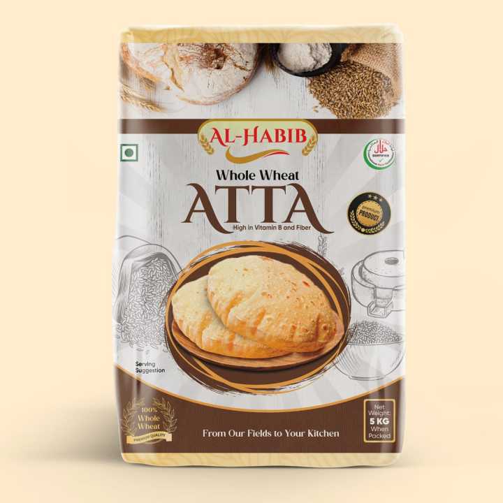 AL-HABIB ATTA Chaki 5kg Pure Wheat