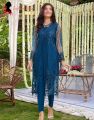 Fashion Vista Sequence Embroidered Net Unstitched 2 Piece Suit for Girls/Women - New Design Trendy Party Wear. 