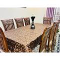 4 Chairs Rectangle (60 x 72) Inches Fancy Premium Quality Dining Table Cover | Dining Table Cover | Dining Table Cover Sheet | Dining Table Cover Sheet Plastic | Dining Table Cover Sheet Fancy | 4 Seater Dining Table Cover | 4 Chairs Dining Table Cover. 