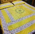Embroidered Patch Work King Size BedSheet - High Quality - Cotton Double Bedsheet Embroided.... 