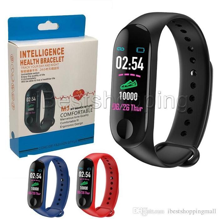 M3 Bluetooth Intelligence Health Smart Band Wrist Watch Monitor Smart Bracelet