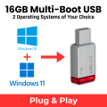 PakRigz Windows 7, 8.1, 10 & 11 All-in-One Bootable USB | Easy Plug & Play Installation. 