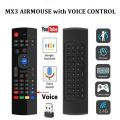 MX3 Air Mouse With Voice Control 2024 For Android BOX - SMART LED - Android TV Boxes - Smart TV - Laptops - PC or Other Smart Devices - Wireless Smart Remote & Keyboard. 