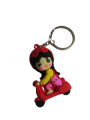 Doll/ Guriya Rubber/silicone keychain for girls. 
