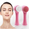 Double-headed Manual Facial Cleansing Brush Set, 2 in 1 Soft Bristle and Silicone Face Cleaning Beauty Brush, for Deep Pore Cleaning, Exfoliating, Removing Blackhead and Massaging 1pcs. 