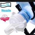 Nozzle-Dispenser Nozzle Bottle - Large Water Bottle Nozzle - Convenient Solution for holding, handling and pouring of water from 19 L water bottles  Durable, Washable and Reusable.   Adjusts to all ~19 Liter Water Bottles. 