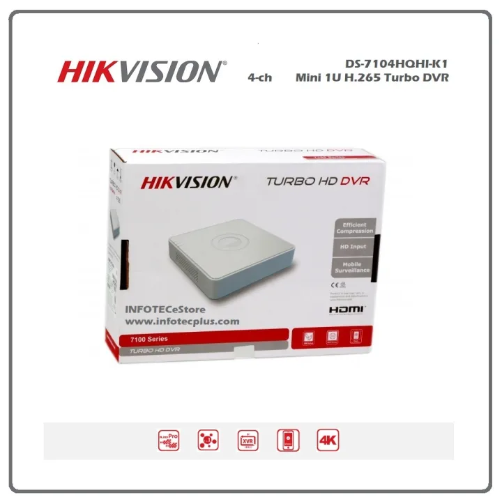 Hikvision 4 Channels Turbo HD DVR- 5MP Supported, 5 Megapixels DVR, 5MP DVR-CCTV camera DVR box-CCTV camera Recorder -CCTV camera Receiver- Hikvision DVR Price in Lahore- Hikvision DVR price in Pakistan-Hikvision DVR for 2MP cameras, Dahua XVR Polo DVR