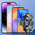 Mobile Phone Cooler Magnetic Cooling Fan Case Radiator for PUBG Gaming, Dual-core Magnetic Cooler with Back Clip, Double fan mobile cooler. 