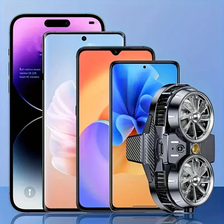 Mobile%20Phone%20Cooler%20Magnetic%20Cooling%20Fan%20Case%20Radiator%20for%20PUBG%20Gaming,%20Dual-core%20Magnetic%20Cooler%20with%20Back%20Clip,%20Double%20fan%20mobile%20cooler%20-%20Image%208
