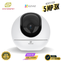EZVIZ H6 3K 5MP Camera - 360 Smart Home Wi-Fi Camera - Color Vision with Starlight Lens - Two Way Calling - Indoor Camera -AI-Powered Human - Shape Detection With Brand Warranty. 