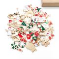 Functional Christmas Pendants Christmas Charms Set 50pcs Handmade Alloy Jewelry Making Pendants for Diy Bracelets Necklaces Earrings Festive Accessories for Sewing Bags Crafts Southeast Asian. 