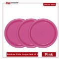 "Colorful Rainbow Plate Set - Large 3-Piece Pack in Vibrant Colors - Maximize Your Dining Experience!". 