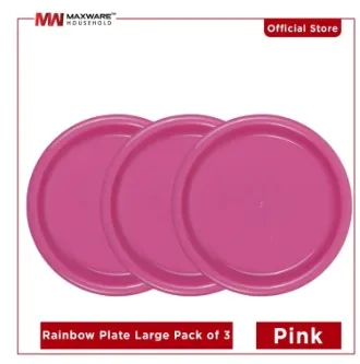 "Colorful%20Rainbow%20Plate%20Set%20-%20Large%203-Piece%20Pack%20in%20Vibrant%20Colors%20-%20Maximize%20Your%20Dining%20Experience!"%20-%20Image%208