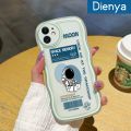 dienya For Honor V30 Pro Case Cartoon Space Astronaut Colorful Lovely Cream Wave Border Soft Clear Shockproof Phone Cases. 
