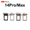 Single / Dual Sim Card For iPhone 14 Pro 14Pro Max SIM Tray Slot Holder Space Black /Silver/ Deep Purple /Gold Replacement Parts. 