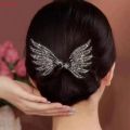 Shiny Rhinestone Wings Updo Scrunchies - Curler Hair Tools - Hair Accessories - Ponytail High Headwear - Elegant - Chinese Style - Twister Crystal Wings Ropes Bands. 