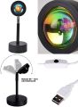Sunset Projection Led Light, Rainbow Floor Stand Modern Lamp Night Light for Living Room Bedroom Romantic Projector Gift for Wedding Birthd. 