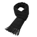 Men Faux Wool Warm Scarfs Winter Shawl Neck Thick Knit Super Soft Solid Wrap. 