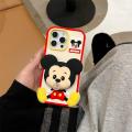 100%new Celebrity Trend+In Stock+COD Cute Cartoon Mickey Squishies Phone Case for IPhone 16 15 14 Plus 13 12 Pro Max Blowing Bubble Protection Soft Silicone Cover. 