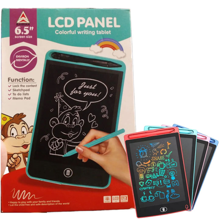 LCD Panel Colorful Writing Tablet 6.5" | Sketching Tablet LCD Panel Colorful | Drawing Pad LCD Colorful Panel