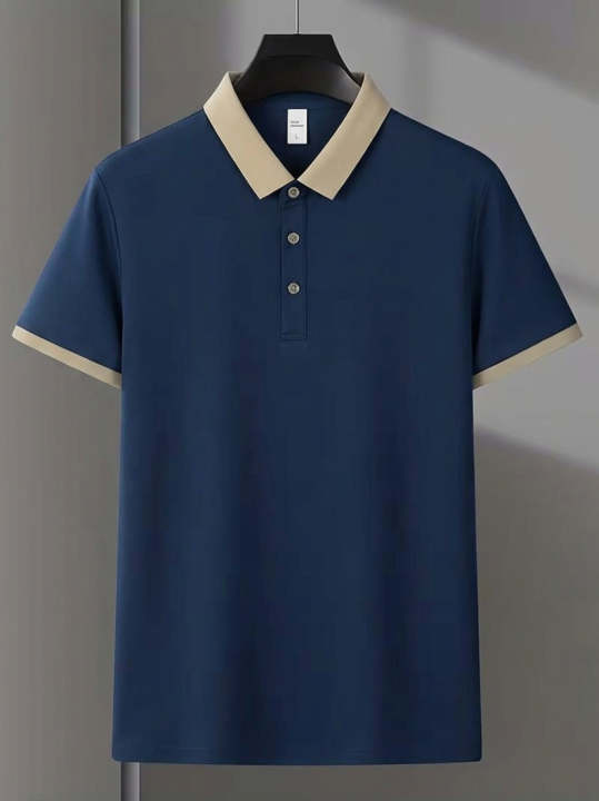 London%20Bridge%20-%20Contrast%20Cotton%20Polo%20Shirt%20for%20Men%20-%20Navy%20-%20Image%202
