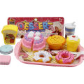 Kids Kitchen Toys DIY Cutting Dessert Baking Goods Cake, Donut, Ice Cream Cutting Set. 