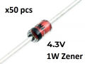 4.3V 1 Watt Zener Diode. 