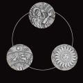 12 Constellation Aquarius Embossed Symbol Love Collectible Coin Value (01.20- 02.18). 