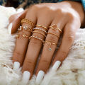 Stainless Steel Rings For Women Gold Color Engagement Wedding Party Ring Female Finger Jewelry Gift. 