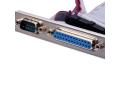 Motherboard Serial & Parallel Port Bracket DB9 DB25 RS232 COM Port Header Cable Connection ATX. 