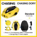 CHASING Dory World's Smallest and Affordable 5-Thruster Palm-Sized Underwater Drone. Camera Provides Photos and Real-time 720P Video, Record 1080 FHD Video, from up to 49 feet Below.. 