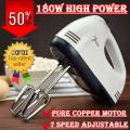 Electric Hand Mixer Whisk Egg Beater Blender Cake Baking 7 Speed Settings HM133 Home Handheld Small Automatic Cream Coffee Chocolate Whisk Mixer Beaters Genuine Kitchen Accessories Original New Best Hand Mixers HM 133. 