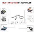 Glasses Screwdriver Portable Multifunctional Three-in-One Small Screwdriver Glasses Watch Mobile Phone Three-Purpose Repair Tool. 