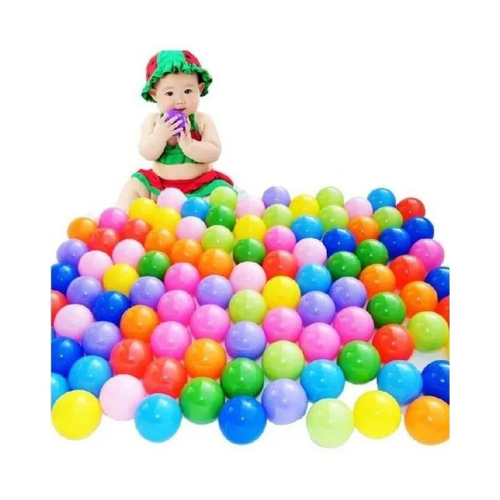 SR Traders Pack of 100 – Soft Plastic Tent Balls for Kids – Multicolor ...