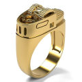 Lighter Ring for Men Women Vintage Punk Jewelry Gold/Silver Color Hip Hop Rings Jessica. 