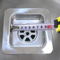Stainless Steel Square Sink Strainer Plug Kitchen Sink Drain Mesh Stopper Basket Strainer Waste Plug Kitchen Appliances. 