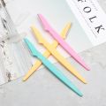 3 Colors Stainless Steel Facial Eyebrow Lip Razor Trimmer Blade Shaver Hair Remover Portable Shaver Facial Razor Makeup Tools. 
