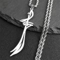 【Pocket king VOX 】Arabic Stainless Steel Islamic Muslim Zulfiqar Imam Ali s for Men Islam Gift Jewelry. 