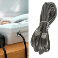 Phone Cable With RJ11 Connector Landline Telephone Set Cable/Line Cord RJ-11 Landline Telephone Cable Rj11 Plug Telephone Inline Coupler Rj11 Splitter And Cable Clips Telephone Extension Cable DSL Cable 5Meter. 