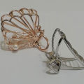 Claw Flower Clip Metal Hair Clip Catcher in 2 inches Width aprox 2Pcs by 7elevenLahore. 