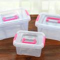 Creative Household Products Transparent Plastic Storage Organizer Portable Enlarged Storage Box Toy Clothes Storage Box. 