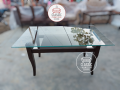 Dining Tables 6 chairs Shesham Wood Malahi Velvet Fabric / Chairs / Dining Tables / Chairs Set. 