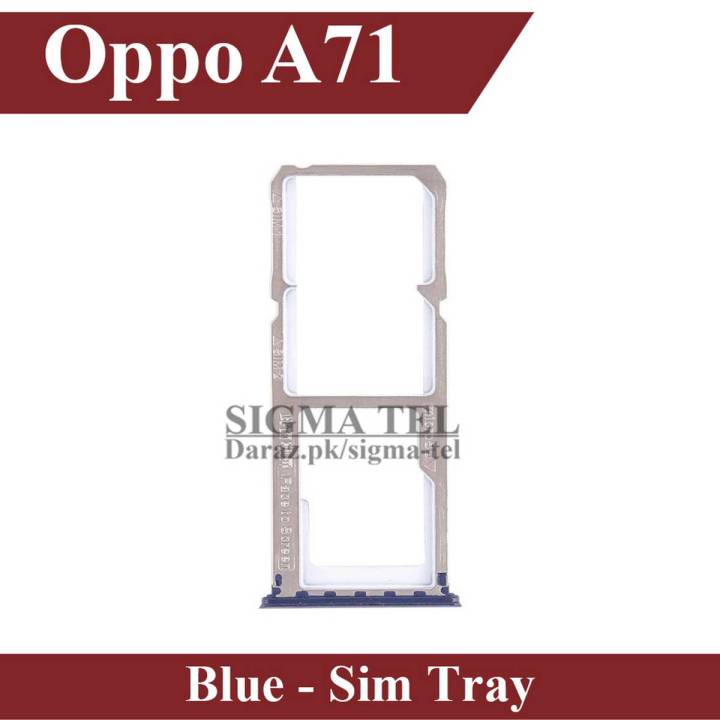 Oppo A71 SIM Tray Sim Jacket Sim Slot Sim Door For Oppo A71 - Blue
