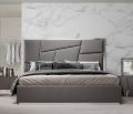 Modrest Chrysler Modern Grey Bed - Elevate Your Bedroom with Contemporary Style and Comfort in This Sleek and Luxurious Grey Bed Frame. 