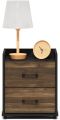 End Side Night Stand Modern Bedroom Bedside Tables Handle 2 Chest Nightstand Sidetables (Customized). 