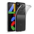 Google Pixel 4A (4G) Back Cover Crystal Transparent Soft Clear Silicon Ultra Thin Protective Case. 