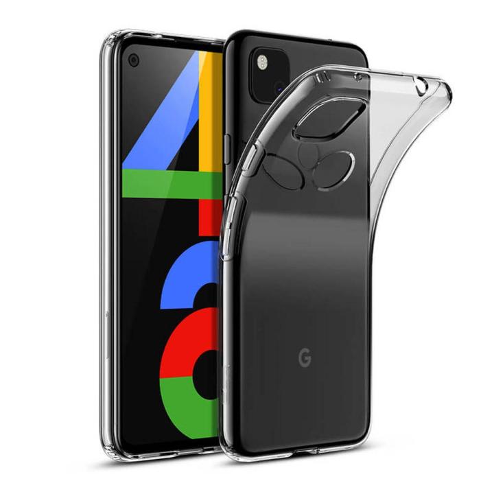 Google Pixel 4A (4G) Back Cover Crystal Transparent Soft Clear Silicon Ultra Thin Protective Case