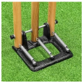 Spring Back Cricket Stumps - 28in ICC Regulation Stumps for Cricket | Club & Pro Styles | Spring Back Wickets & Bails | Freestanding Cricket Set for Seniors/Cricket wicket. 