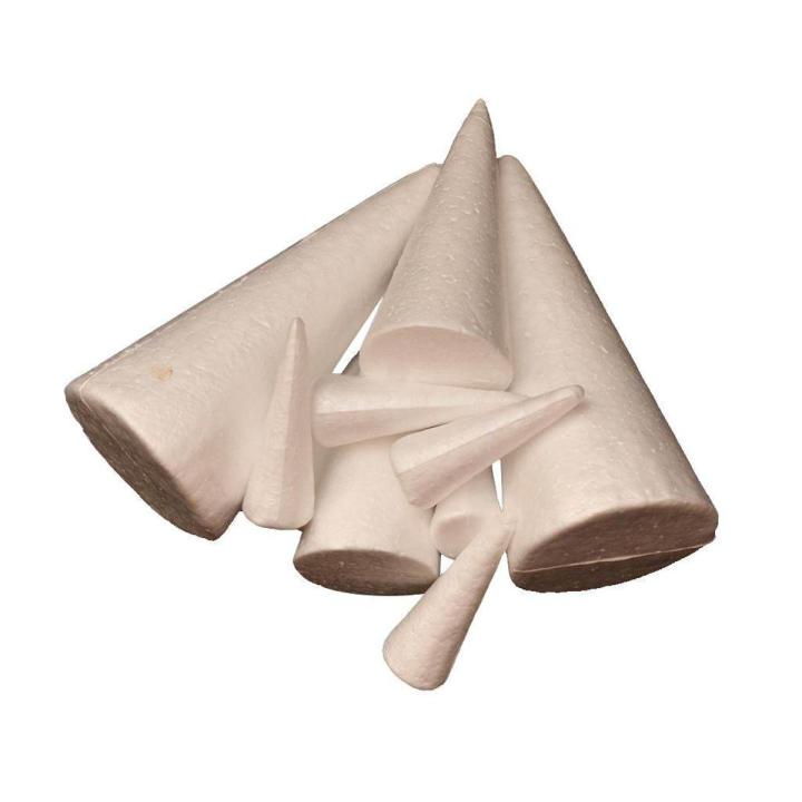 10x 7/10/15cm Cone Shape Foam for Handmade Modelling DIY