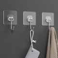 15 Piece Towel Hook Waterproof Transparent Hooks for Hanging Heavy Duty Wall Hooks for Bathroom Shower Kitchen. 